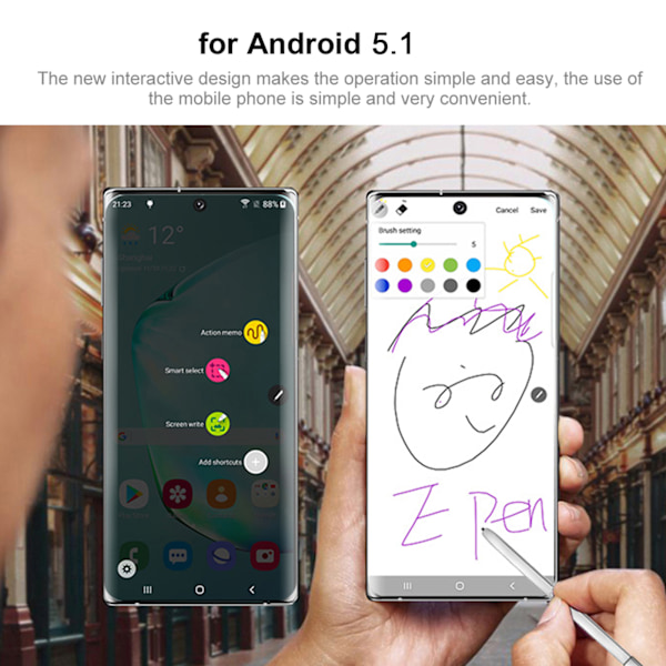 MIQOO Note10pro Ansiktsigenkänning 6.41in 720x1560 Ultra High Definition Incell Böjd Skärm Dubbla Kort Dubbla Standby Smartphone 2+16G 100‑240V