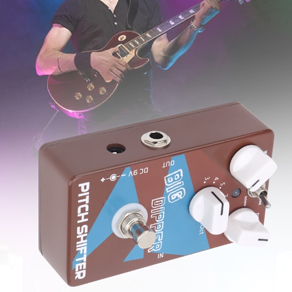 Pitch Shifter Gitarr Pitch Converter Effektpedal Transponering Harmonisk Generator DC 9V