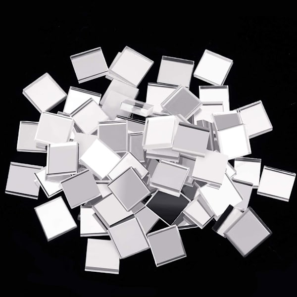 Självhäftande äkta glas hantverk mini speglar mosaik