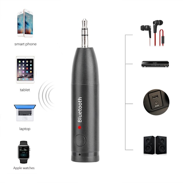 Uppgradera Ditt Gamla Stereosystem Enkelt, 3,5 mm Bluetooth Aux-Adapter För Sömlös Trådlös Streaming, Justerbar För Optimal Passform