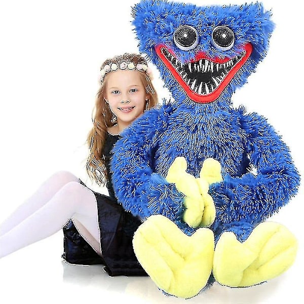 100cm/80cm/40cm/20cm Poppy Playtime Plyschleksak Karaktär Huggy Wuggy Docka[pb] DB blå blue 20cm
