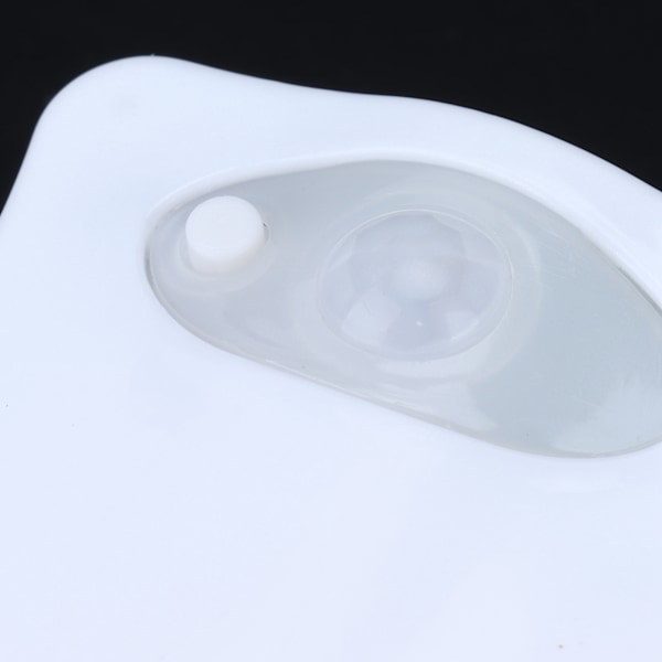 Toalettlampa med Rörelsesensor, Vattentätt Flexibelt PVC-fäste Anpassningsbart till Alla Toaletter, Automatisk På/Av Nattlampa för Badrum, 8 Färgers LED