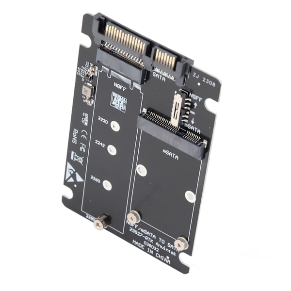 M.2 till SATA-omvandlare, 2-i-1-adapter för högpresterande SSD-installation, Intel Standard Interface & Plug and Play för sömlös integrering med