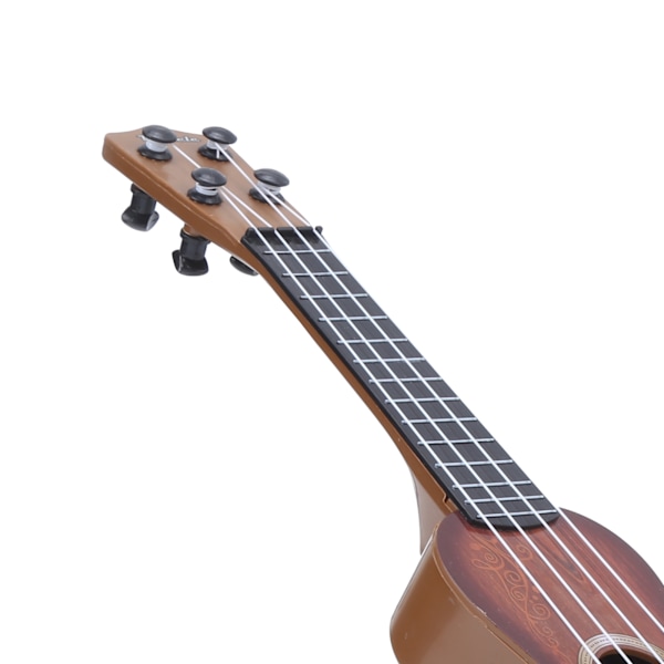 17-tums minigitarr, säkra plastnylonsträngar för barn, musikalisk leksak, ukulele, bärbar nybörjargitarr med simulerad produktdesign (perfekt för