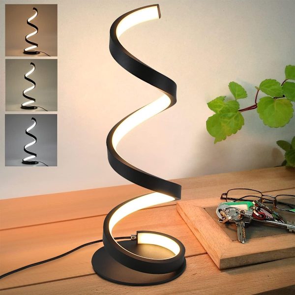 Dimbar svart LED bordslampa KLB