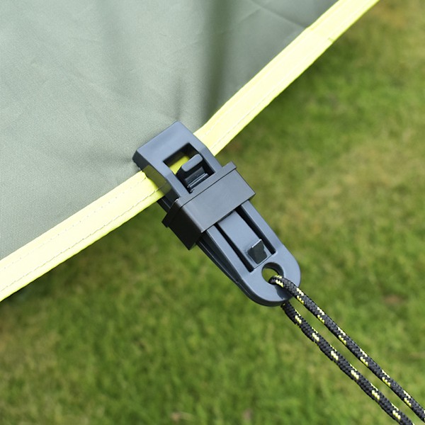 Presenningsklämma Lås Grepp, Kraftigt Grepp För Utomhuscamping, Nylonmaterial Säkerställer Hållbarhet, Vattentät Design Perfekt För Tält, Baldakiner,