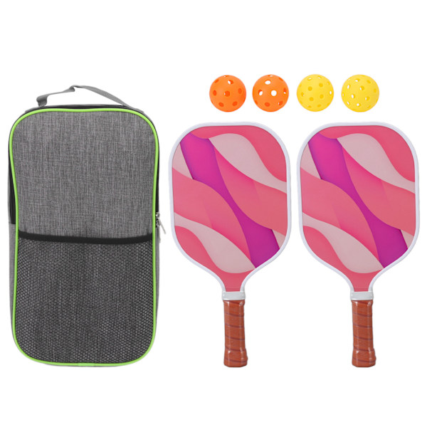 Pickleballracket, Livfullt färgad glasfiberyta för elitkraft och precision, Professionell pickleballracket för nybörjare och proffs