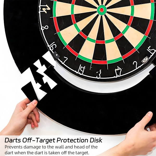 Darttavla Surround Ring, 2,5 cm tjockt skyddande Eva väggskydd för missade kast, enkel montering för hem- och utomhusbruk, perfekt darttillbehör, förebygger