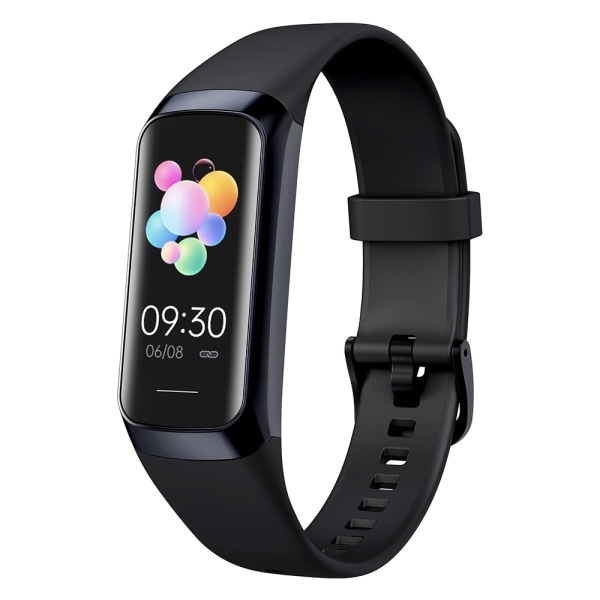 SmartWatch Damer Män Fitness Watch med 1,10 Zoll AMOLED Touchscreen Smart Watch, 5 ATM Water of Fitness Tracker med Schrittzähler