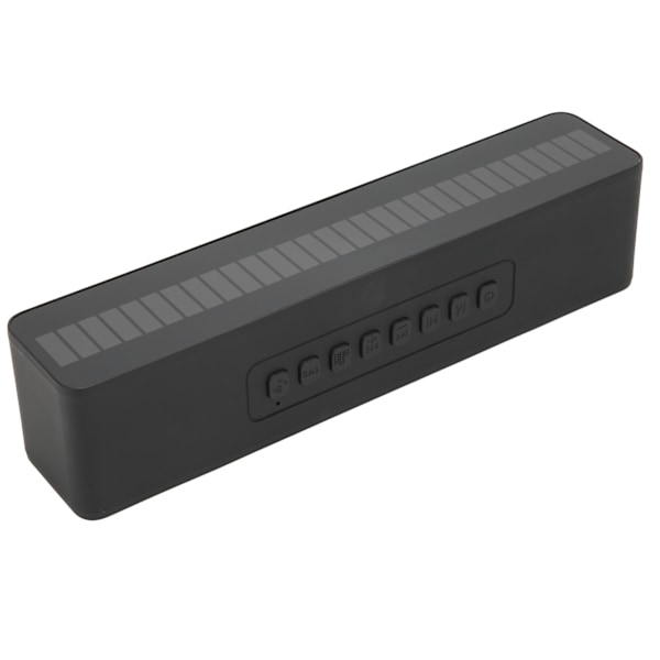 LED Bluetooth-högtalare Portabel Multifunktionell Trådlös Bluetooth 5.0 Subwoofer med Stor Batterikapacitet för Hemmet Svart