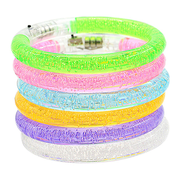 Lysande festfavör, högkvalitativt PVC-material, självlysande LED-armband med justerbar storlek, giftfria vattentäta blinkande lägen för