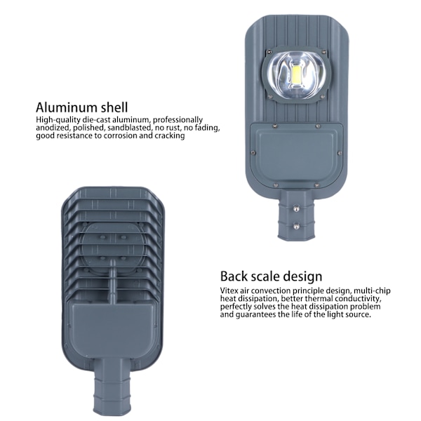 Rörelsesensor Säkerhetsbelysning, LED-parkeringsbelysning av kommersiell kvalitet för enkel installation, ihålig design för stark luftkonvektion