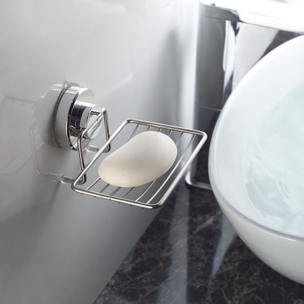 1 Styck Silver Ultra Stark Sugkopp Dusch Tvålkopp - Tung