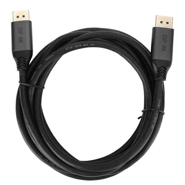 1.4 Hane till Hane DP till Hane till Hane DP Kabel Tråd för 8K Universell Kompatibilitet (3 Meter)