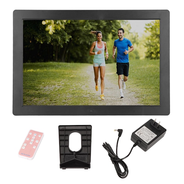 15 tums WiFi Smart Digital Fotoram Väggmonterad LED-skärm Stor Digital Bildram 100‑240V