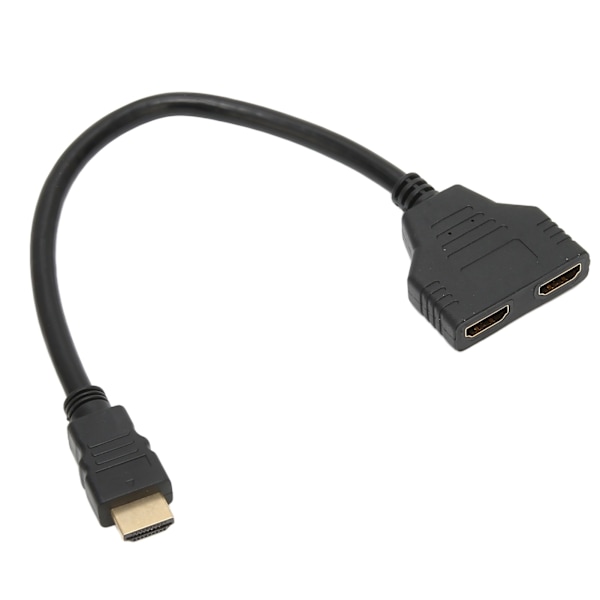 HD Multimedia Interface Splitter 1 ingång till 2 utgångar Hane till Dubbel Hona HD Multimedia Interface Adapterkabel