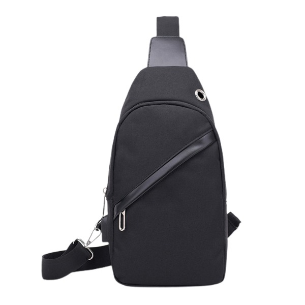 USB uppladdningsbar ryggsäck för affärsresor, stänksäker axelbröstväska, liten ryggsäck