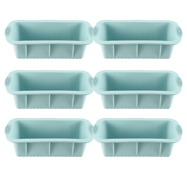 Isblockform för isbad, 6-pack 6,8 kg Stora Iskubformar, Silikon Isbad Isform Återanvändbara Atleter Kall Dyk Tillbehör Blue