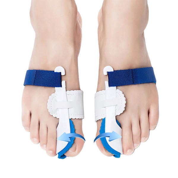 Hallux Valgus Korrigerare, Stortåseparator med Justerbart Band, Mjuk Gel Bunion Splint för Smärtlindring och Icke-Kirurgisk Hallux Valgus