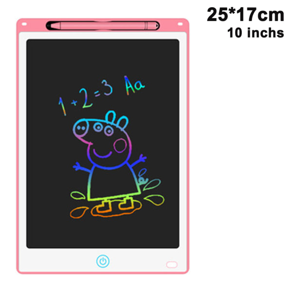 LCD-skrivplatta, 8,5/10-tums ritplatta för barn Doodle Board, färgglad ritbräda för toddler Elektroniska ritblock, utbildning och lärande
