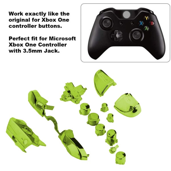 Kompletta knappsatser för Xbox One/Elite-kontroll (3,5 mm port) med handtagsknapp RBLB Siamese-knapp