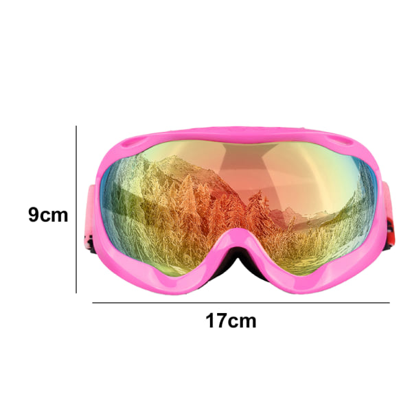 Dubbla lager anti-dim stora sfäriska vuxna skidglasögon för män och kvinnor