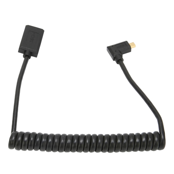 HD Multimedia Interface-kabel Micro till Hona UHD 8K 60Hz 4K 120Hz 48Gbps Spiral HD-videosladd för Kamera Surfplatta
