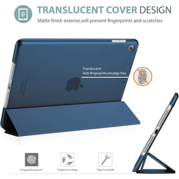 ProCase iPad 10.2 Fodral iPad 9:e generationen, hårt bakskal Blå