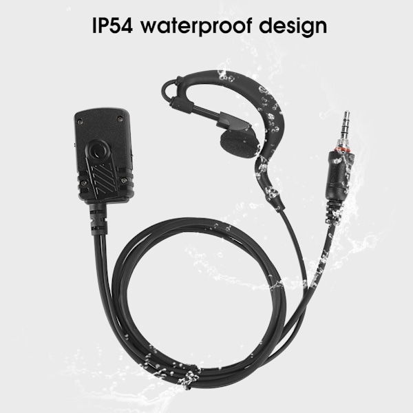 Öronkrok Hörsnäcka In-Ear Headset Tvåvägsradio Hörlurar med för VOX Passar ICOM M33 T50
