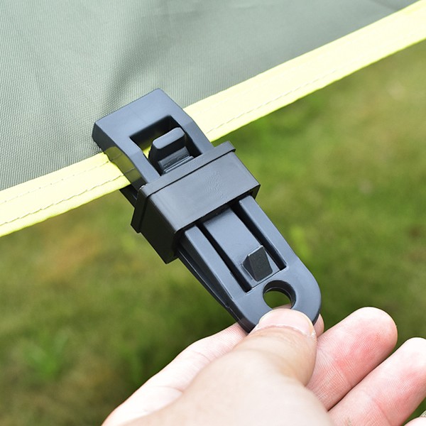 Presenningsklämma Lås Grepp, Kraftigt Grepp För Utomhuscamping, Nylonmaterial Säkerställer Hållbarhet, Vattentät Design Perfekt För Tält, Baldakiner,