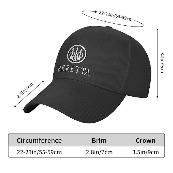 Rakbakal Beretta Janjine Keps Unisex Sport Beretta Vapenhattar Solhatt Fiskehatt Justerbar Snapback Kepsar Basebollkeps Sommar Khaki One Size Khaki One Size