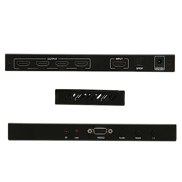 2X2 HD Multimedia Interface Videobildprocessor 4K 60Hz 1080P Multikanals Digital Videoväggkontroller 100‑240V AU-kontakt