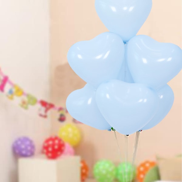 Hjärtformade ballonger för alla hjärtans dag, föreslå bröllop, bröllopsdekorationer, 100 st