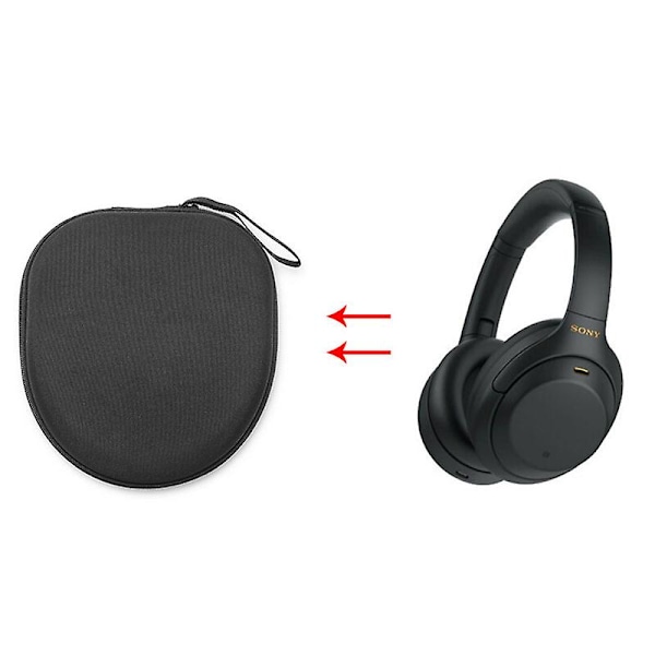 Bärväska kompatibel med Sony WH-1000XM4 trådlösa hörlurar [DB] Black