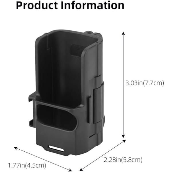 Skyddande fodral med kallskosfäste Utbyggnadsram Justerbart skyddande monteringsfäste för DJI OSMO Pocket 3-kamera