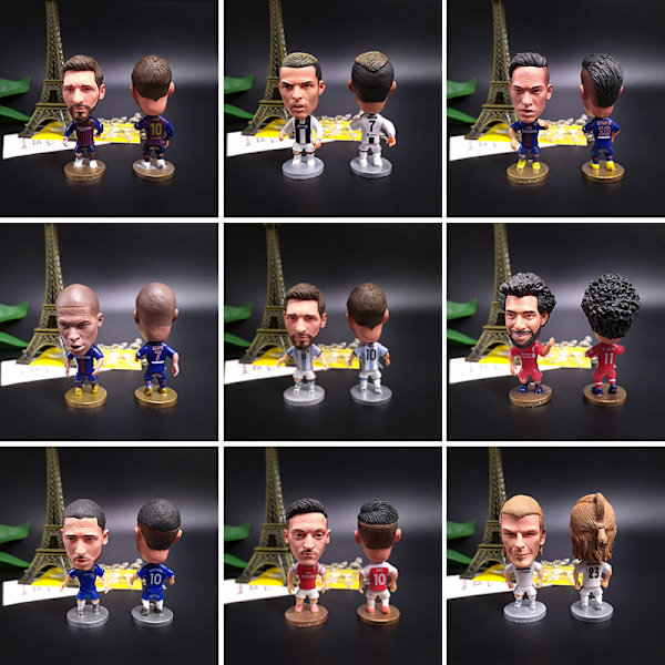 Real Madrid Paris Doll Ornament Modell Dekoration för Skrivbordet Dybala Dybala