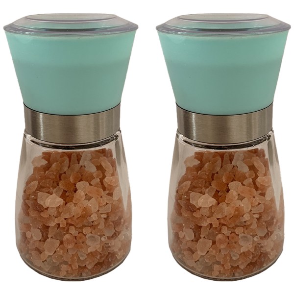 Salt- och pepparkvarn Set - Justerbar Kryddkeramiska kvarnar Mill Shaker för köksbord