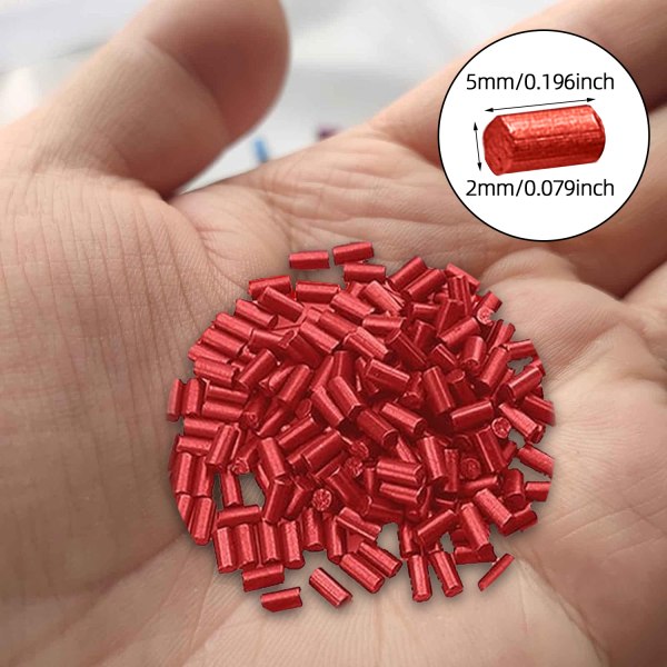 Tändare flintor – universell ersättningständare kompatibel med de flesta tändare (120x, röd)