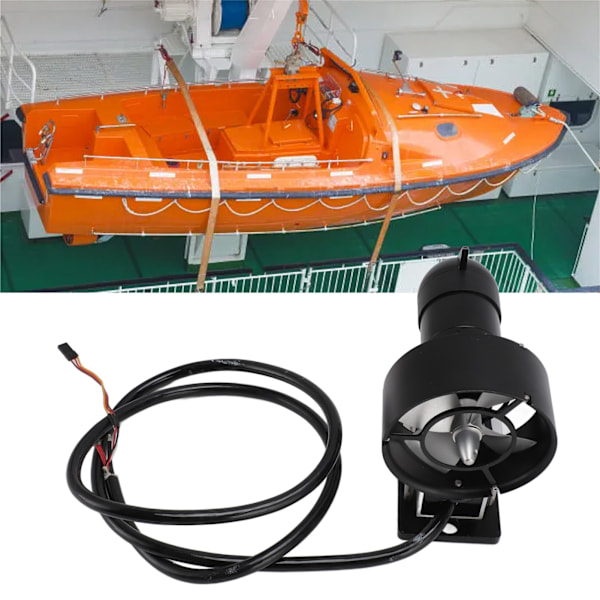 KYO 12ET Undervattenstruster Borstlös Motor 11KG 4-bladig Aluminiumlegering Inbyggd Kontroller Ubåtspropeller 12‑25.2V För ROV CW