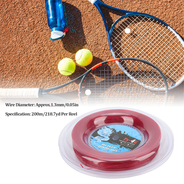 Tennisracketsträngrulle för smidig spinnkontroll, hög elasticitet, lång livslängd och hållbar användning, förbättrad spelarsträng för högre spel