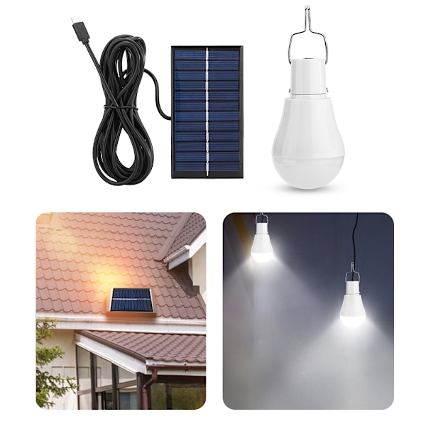 Bärbar Solar LED-lampa för utomhusäventyr, miljövänlig nödbelysning med uppladdningsbart batteri, energibesparande och vattentät