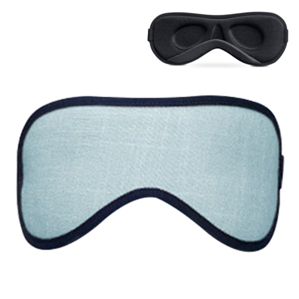 3D Memory Foam ögonmask med öronpropp för sömn, uppgraderad 3D konturerad sömnmask Ultramjuk andningsbar justerbar ögonmask för sömn, mörkläggning
