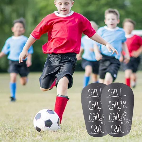 1 par Mini Benskydd för Fotboll, Extra Små Fotbolls Benskydd Skyddande Benskydd Utrustning Små Benskydd för Tonåringar Barn Vuxna black