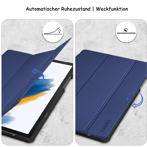 Hülle för Samsung Galaxy Tab A8 2021, Ultra Dünn PU Leder med Standfunktion och Auto Sleep Wake Up Kompatibel med Glaxy Tab A8 10,5 Zoll