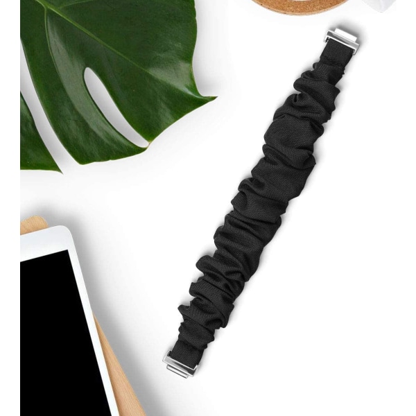 Scrunchies kompatibla med Fitbit Inspire 2 Bands/Inspire HR Black