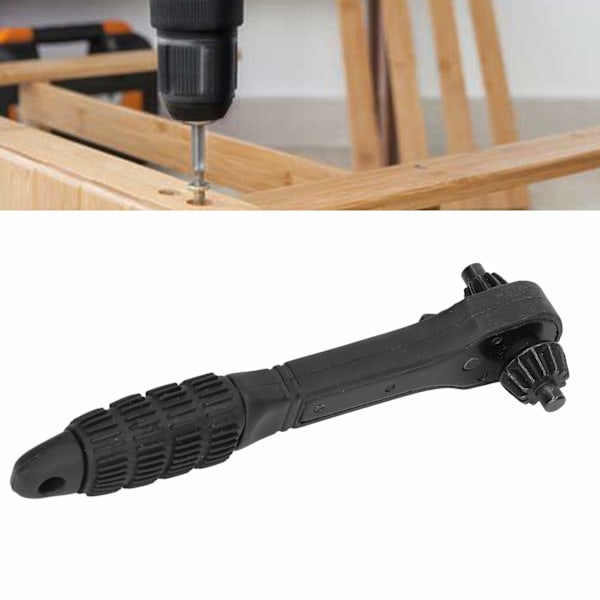 2-i-1 Borrchuckspärrnyckel, Ergonomisk Form Halkfri Design Borrchucknyckel Dubbel Användning Högkvalitativ Metall Elverktyg För Åtdragning