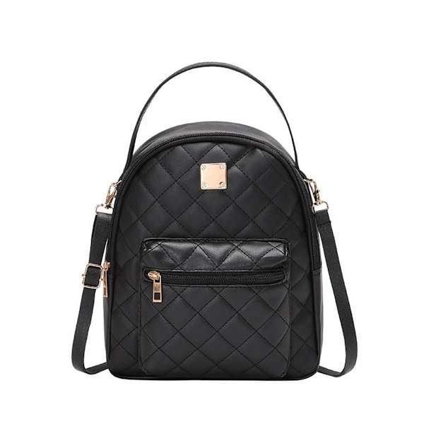 Dam läder dagryggsäck liten elegant ryggsäck fashion casual ryggsäck