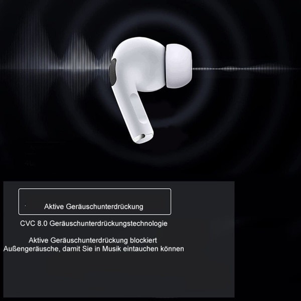 Bluetooth-hörlurar i örat, trådlösa hörlurar, för iPhone och Android