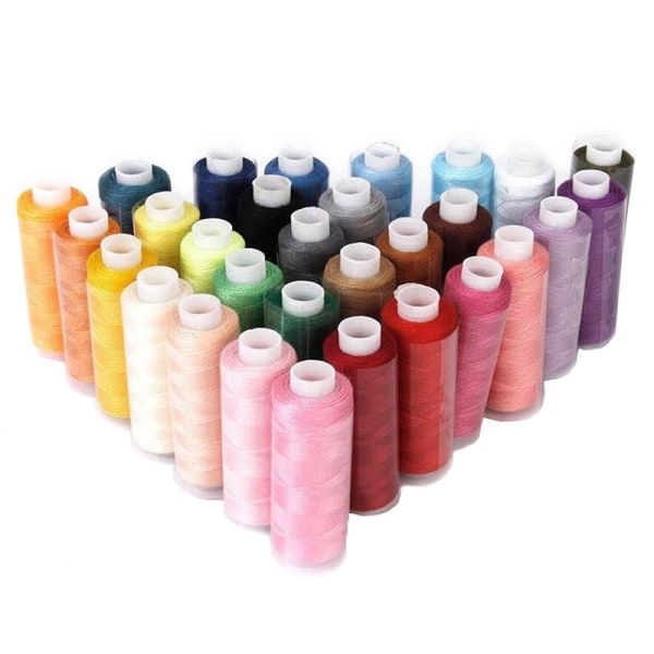 Sytråd - 30Polyestertrådar för handstickning, quiltning och symaskin Multi SQBB