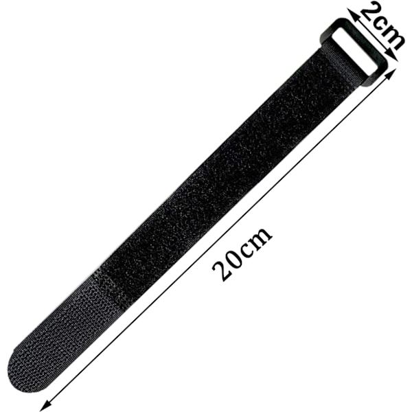 Kardborreband, Återanvändbara Justerbara Sladdhållare med Kardborre för Kablar, Gardiner, Sportutrustning, Växter, Verktyg, 20 x 500 mm, Kardborreband för